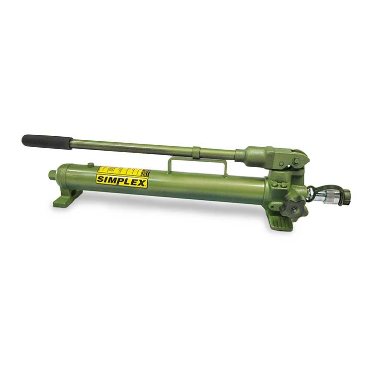 This is a product picture of a conventional hydraulic hand pump from LGH.