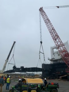 Lomma crane project at bayonne drydock